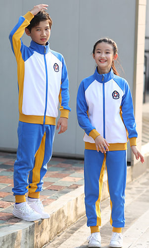 棒球服型運(yùn)動(dòng)校服套裝