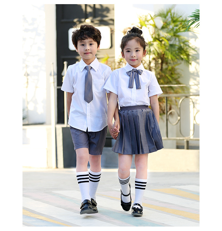 艾咪天使夏季襯衫學(xué)院風(fēng)套裝校服園服定制