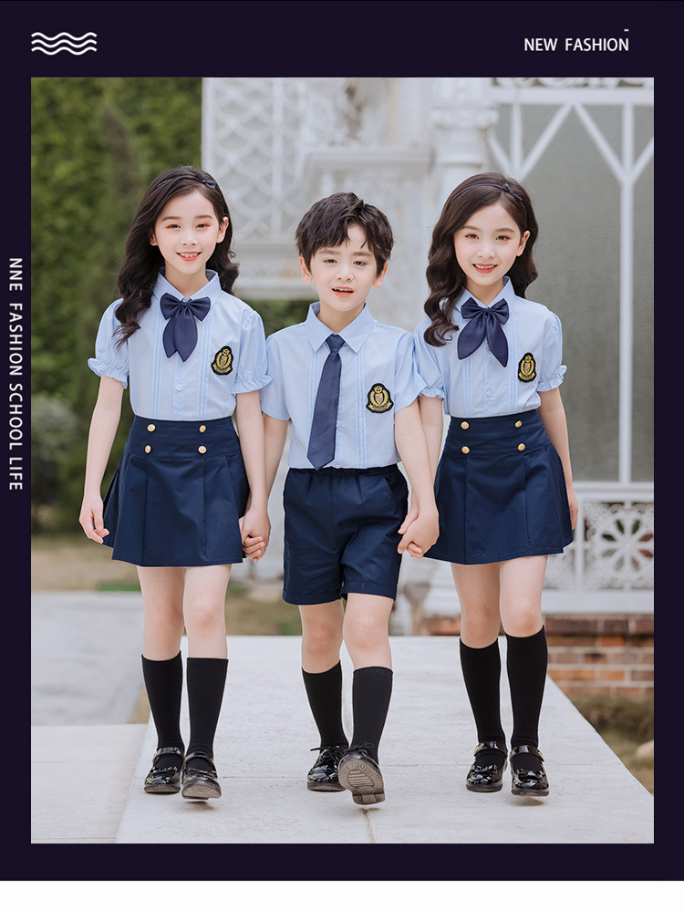 夏季新款英倫風幼兒園園服畢業禮服套裝